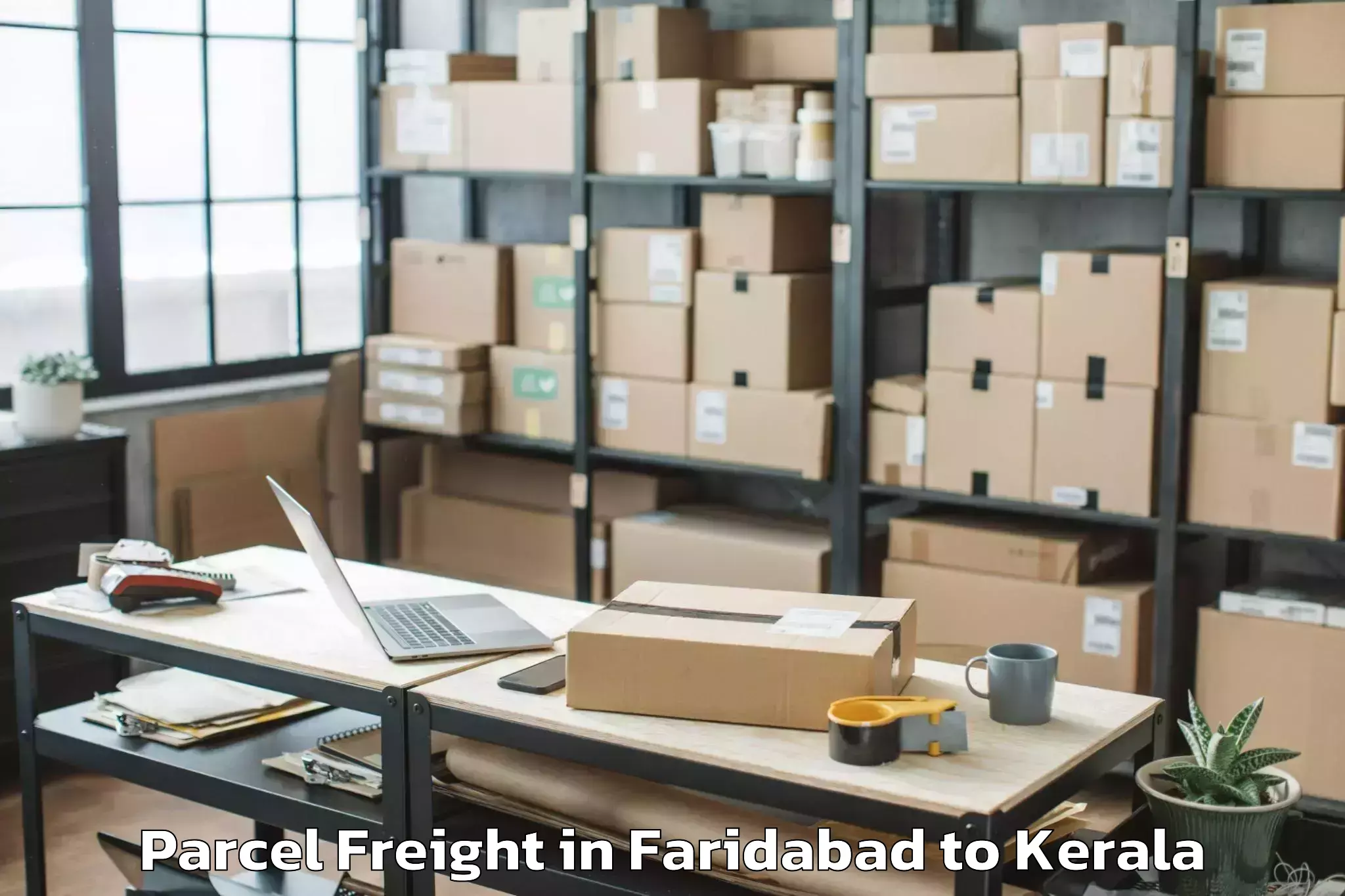 Trusted Faridabad to Kerala Kalamandalam Cheruthuru Parcel Freight